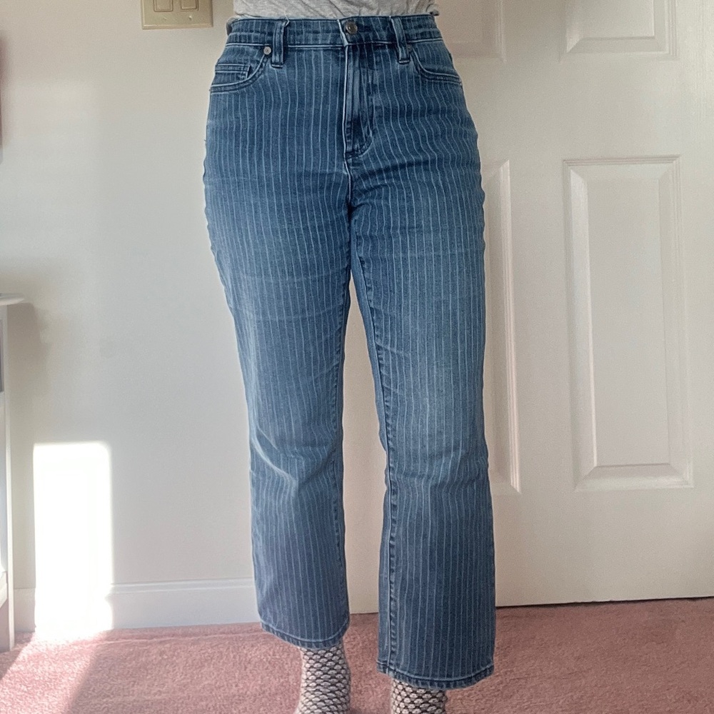 Striped soft jeans
